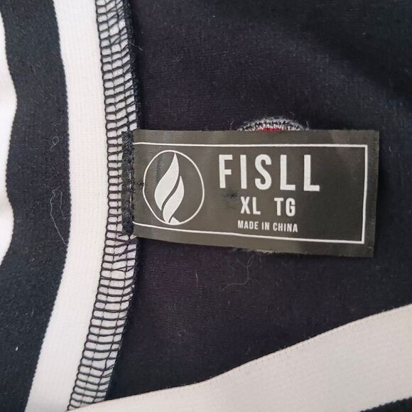 FISLL Philadelphia 76ers Ladies Mesh Fishnet Jersey Top XL Blk Lg Logo Patch - Picture 7 of 11